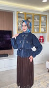 DESENLİ KOT CEKET