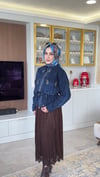 DESENLİ KOT CEKET