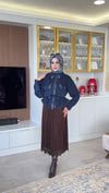 DESENLİ KOT CEKET