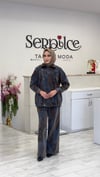 DESENLİ KOT CEKET