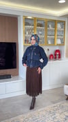 DESENLİ KOT CEKET