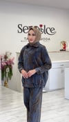 DESENLİ KOT CEKET