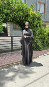 FIRFIR TÜL DETAYLI TAŞ İŞLMELİ ABAYA 