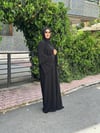 KOLLARI BONCUK DETAYLI ABAYA