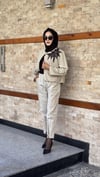 YAKA İŞLEMELİ PARAŞÜT KUMAŞ TAKIM