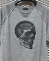 Beast Mode T-Shirt Reglan Kol Oversize Koyu Gri Kuru Kafa Baskılı