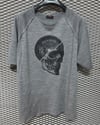 Beast Mode T-Shirt Reglan Kol Oversize Koyu Gri Kuru Kafa Baskılı