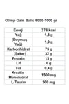 Olimp Gain Bolic 6000 Karbonhidrat Tozu 1000gr