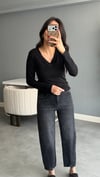 Ella Balon Jean - Siyah