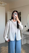 Massi Oversize Beyaz Gömlek