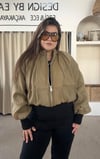 9804- Olive Bomber Ceket