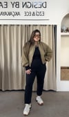9804- Olive Bomber Ceket