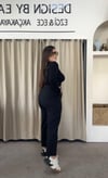 ANK003- Siyah Çelik Cepli Pantolon