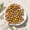 Ayolis Çizik Yeşil Zeytin S 950 g tabakta doğal sunum