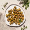 Ayolis Domat Çizik Yeşil Zeytin L 950 g tabakta doğal sunum