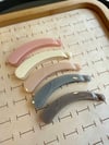 12'li Pastel Muz Toka 10 cm - ÇOK RENKLİ - Toptan Takı