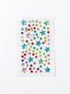 12'li Taşlı Bedazzling Sticker - ÇOK RENKLİ - Toptan Takı