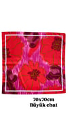 Desenli Fular 70X70CM - ÇOK RENKLİ - Toptan Takı