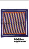 Desenli Fular 70x70cm - ÇOK RENKLİ - Toptan Takı