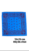 Desenli Fular 70x70cm - ÇOK RENKLİ - Toptan Takı