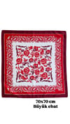 Desenli Fular 70x70cm - ÇOK RENKLİ - Toptan Takı