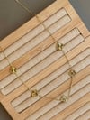Vc Yonca Kolye - Küçük - 1cm - Altın - Toptan Takı