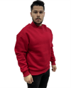 BYOLİSErkek Sıfır Yaka Oversize Üç İplik Sweatshırt KırmızıSweatshirtByolis Erkek Sıfır Yaka Oversize Sweatshırt Kırmızı / stalibutik