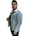 STALİErkek İçi Kürklü Kot Ceket Açık MaviMontStali Erkek İçi Kürklü Kot Ceket Açık Mavi / Stalibutik