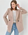 STALİKadın Blazer Ceket KremCeketStali Kadın Owersize Blazer Ceket Krem / Stalibutik