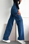 STALİKadın Kargo Cep Pantolon MaviPantolonStockport Kadın Kargo Cep Pantolon Mavi / stalibutik