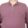Erkek Büyük Beden Polo Yaka Sweat BSS 24404 Eflatun