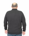 Erkek Büyük Beden Polo Yaka Sweat LR 24403 SIYAH