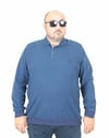 Erkek Büyük Beden Polo Yaka Sweat LR 24403 Marin
