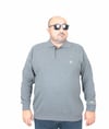 Erkek Büyük Beden Polo Yaka Sweat LV 24406 ANTRASIT