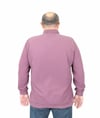 Erkek Büyük Beden Polo Yaka Sweat BSS 24404 Eflatun