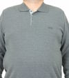 Erkek Büyük Beden Polo Yaka Sweat BSS 24404 ANTRASIT