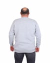 Erkek Büyük Beden Sıfır Yaka 3ip Sweat Tmmy 24204 GRI MELANJ