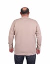 Erkek Büyük Beden Sıfır Yaka 3ip Sweat Tmmy 24204 CAMEL