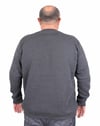 Erkek Büyük Beden Sıfır Yaka 3ip Sweat PRD 24207 ANTRASİT MELANJ