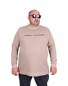 Erkek Büyük Beden Sıfır Yaka 3ip Sweat Tmmy 24204 CAMEL