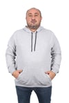 MocGrande Büyük Beden Basic Kapüşonlu Sweat 22705