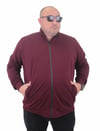 Mocgrande Büyük Beden Basic Mevsimlik Fermuarlı Sweatshirt 22750 MURDUM