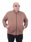 Mocgrande Büyük Beden Basic Mevsimlik Fermuarlı Sweatshirt 22750 TABA