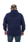 Starbattal Büyük Beden Basic Mevsimlik Fermuarlı Kapüşonlu Sweat 22751 INDIGO