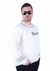 Mocgrande Büyük Beden Bisiklet Yaka 3ip Sweat Dream 25715 BEJ