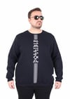 Mocgrande Büyük Beden Bisiklet Yaka 3ip Sweat Possible 25719 LACIVERT
