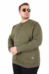 Mocgrande Büyük Beden Bisiklet Yaka 3ip Sweat Possible 25719 HAKI