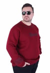 Mocgrande Büyük Beden Bisiklet Yaka 3ip Sweat Dream 25715 MURDUM