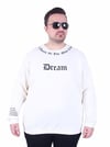 Mocgrande Büyük Beden Bisiklet Yaka 3ip Sweat Dream 25715 BEJ