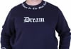 Mocgrande Büyük Beden Bisiklet Yaka 3ip Sweat Dream 25715 LACIVERT